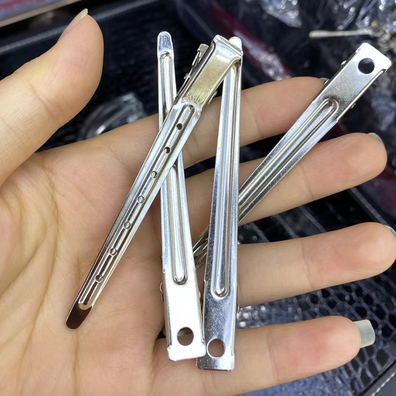 钢夹盘发黑色线卡子头发固定卡头纱尖头袋装造型夹平头一字化影楼