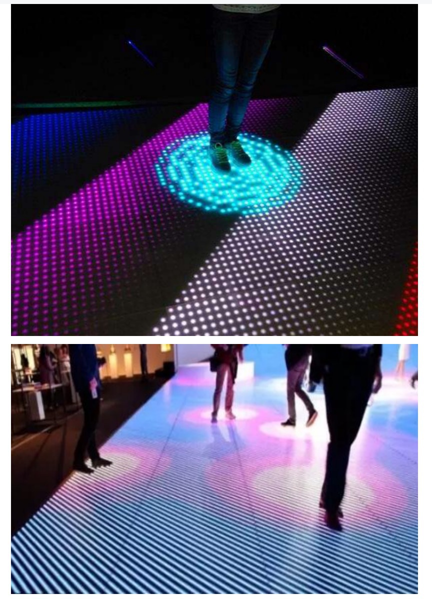 8互动地砖屏 舞台地面屏 重力感应地砖屏 led地砖屏厂家