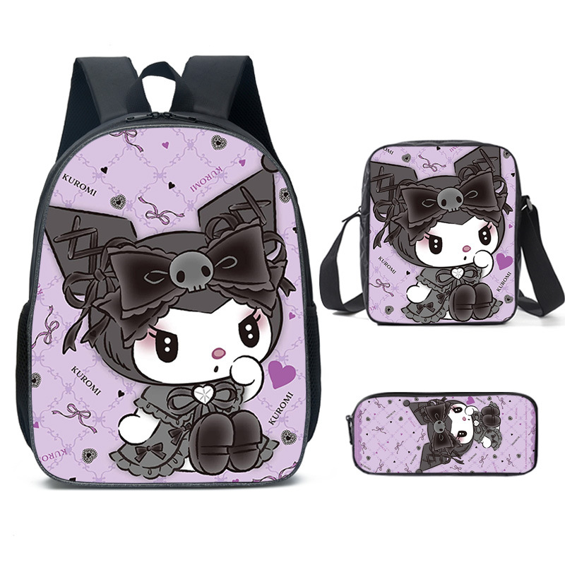 New Cartoon Clow M Kuromi Anime Cinnamoroll Babycinnamoroll KT Primary School Student Schoolbag Children Cartoon Backpack Backpack