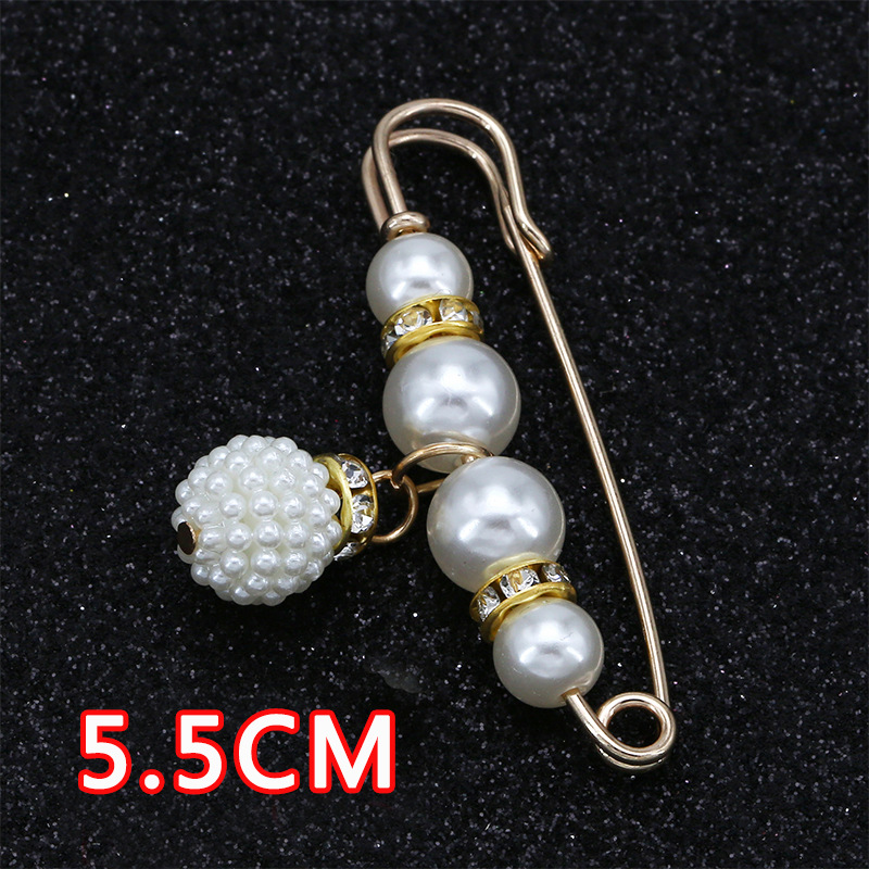 Pants Collection Waist of Trousers Artifact Waist Pin Anti-Exposure Brooch High-End Corsage Pin Accessories Pearl Brooch Clasp