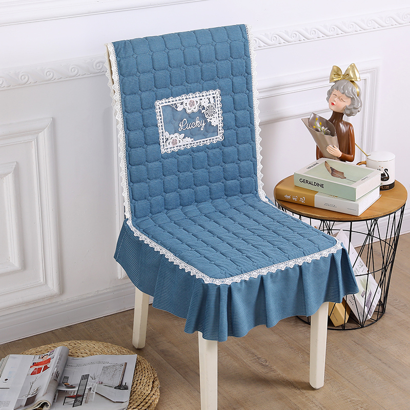 连体椅子套罩四季通用餐椅套简约现代椅子垫靠背垫一体凳子套