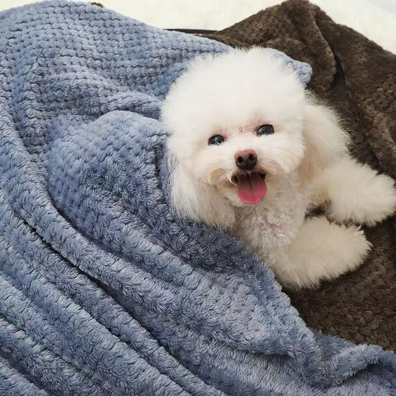 Pet Blanket Autumn and Winter Dog Blanket Cat Mat Thickened Warm Kennel Mattress Cover Blanket Quilt Pet Blanket