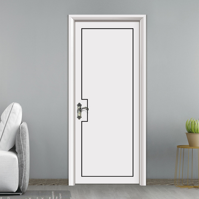厨房浴室室内门现代隔音卧室房门简约夹板房间卫生间门平开夹板门
