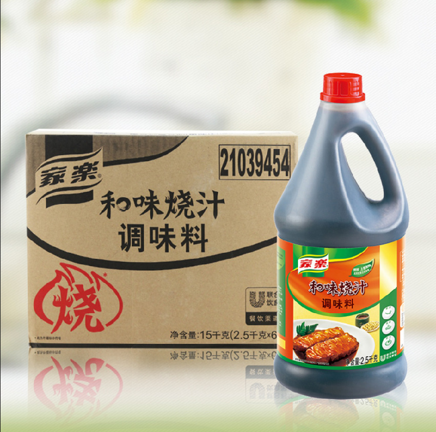 家乐和味烧汁2.5kg*6瓶/整箱红烧爆炒腌料日式烧汁调味品
