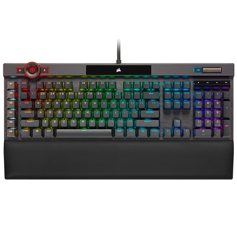 海盗船corsair k100银轴光轴机械键盘笔记本台式电脑电竞游戏跨境