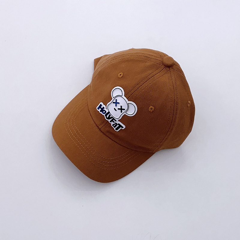 Korean Spring New All-Match Children's Baseball Cap Candy Color Peaked Cap Boys and Girls Cartoon Dog Sunshade Sun Protection Hat