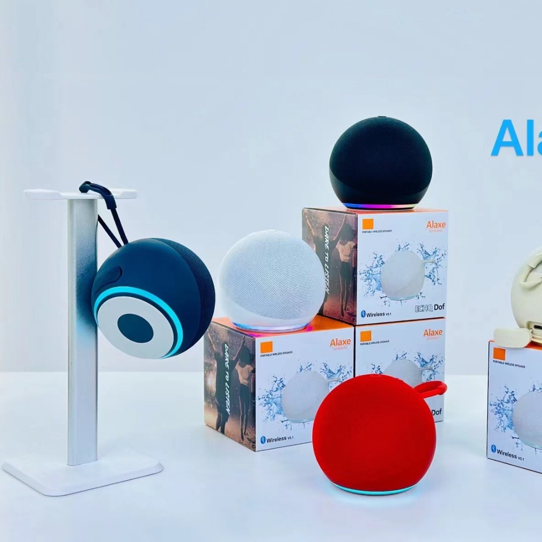 foreign trade new alaxe bluetooth speaker wireless fabric card small speaker extra bass desktop mini audio