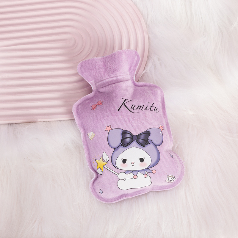 Ultra-Soft Plush Fabric Hot Water Injection Bag Household Outdoor Portable Good-looking Heart Hand Warmer Cartoon Cute Source