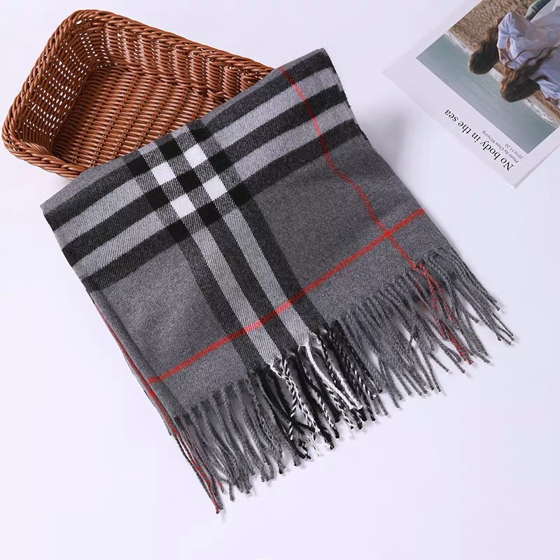 Plaid Scarf Women's Winter Warm Thickened Classic British Wool Cashmere Scarf Fall Winter Men Scarf Wholesale