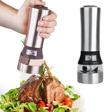 2 in 1 Electric Seasoning Grinding Pepper Mill Salt Grinder