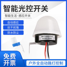 光控开关220V 防雨AS-20智能防雨型光感全自动延时路灯控制器4线