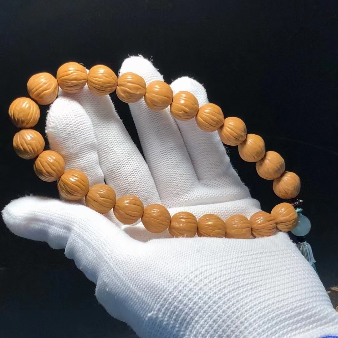 原桩猴头小核桃手持流苏款文玩猴头核桃(猴头47)