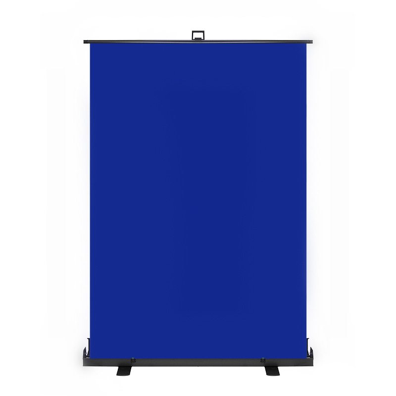 5x2米直播背景幕拍照摄像抠图抠像布蓝色易拉宝-阿里巴巴