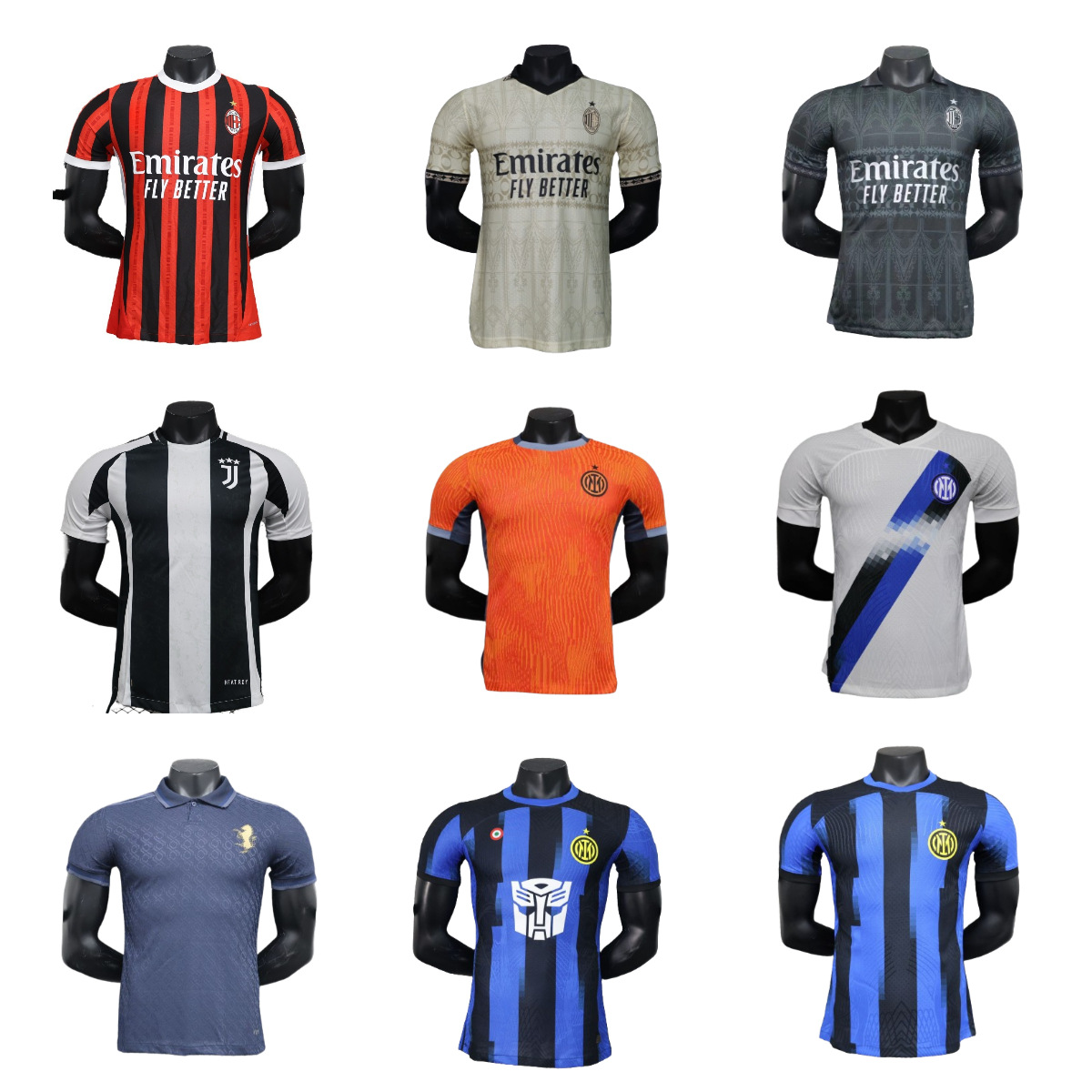 男士24-25赛季意大利足球俱乐部球服ac国尤文热门球队