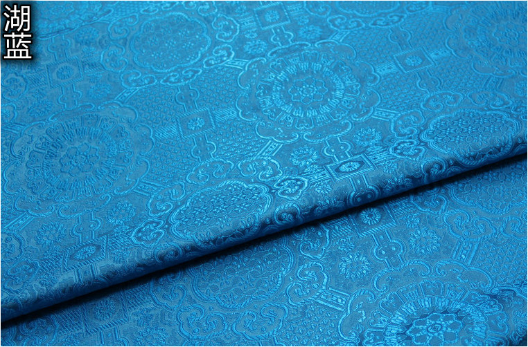 蒙古袍唐装旗袍纺丝布料手工抱枕真丝绸缎织锦提花中国风仿古布料