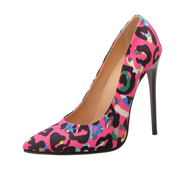 彩色高跟鞋单鞋女外贸跨境20个颜色大码40-54码-阿里巴巴