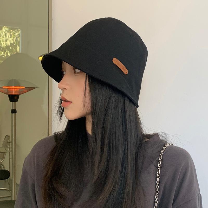 japanese style face-looking small fisherman hat female spring and summer travel round face suitable for basin hat fashion big head circumference sun hat tide