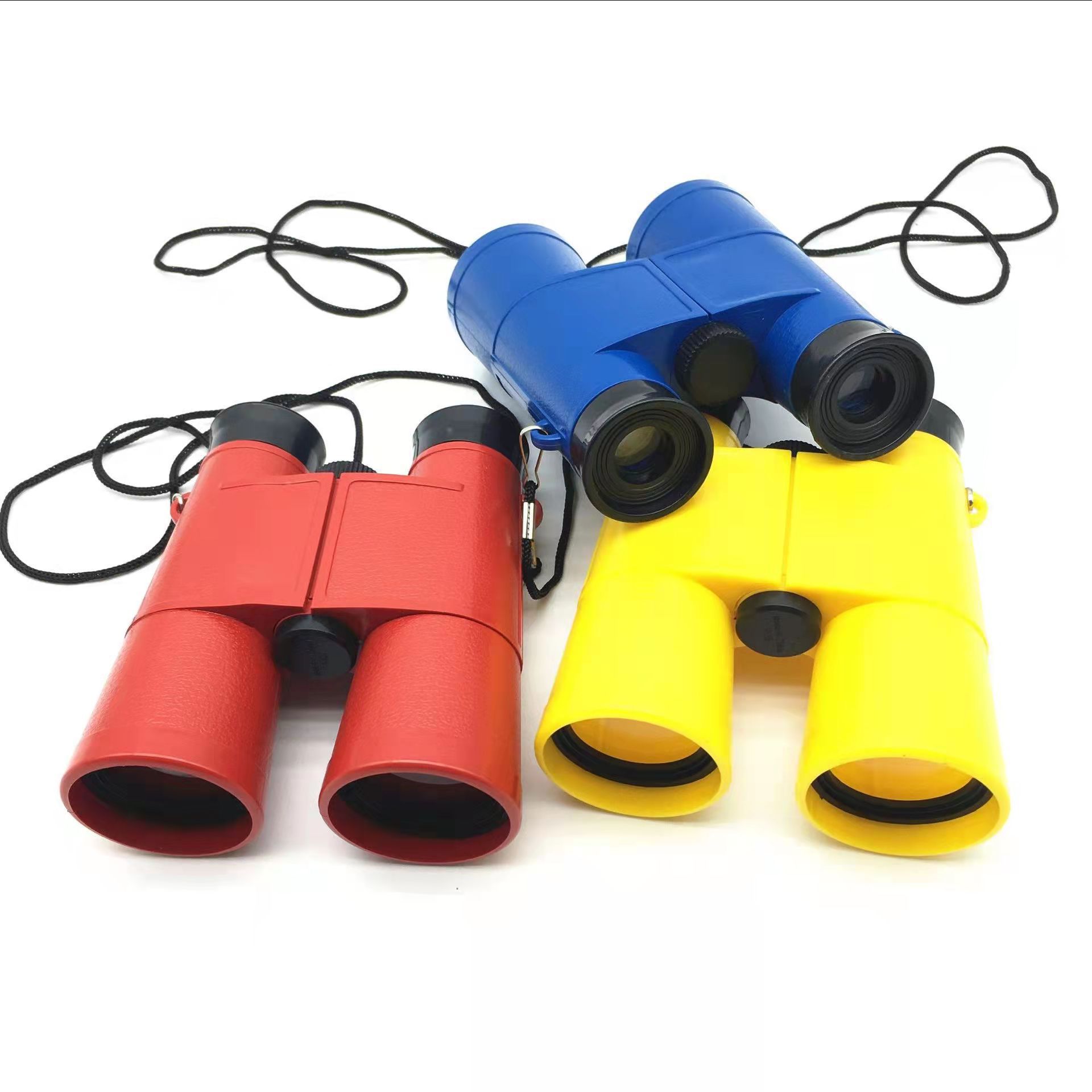厂家批发景区地摊庙会6x35彩色儿童望远镜军事装备模型儿童玩具