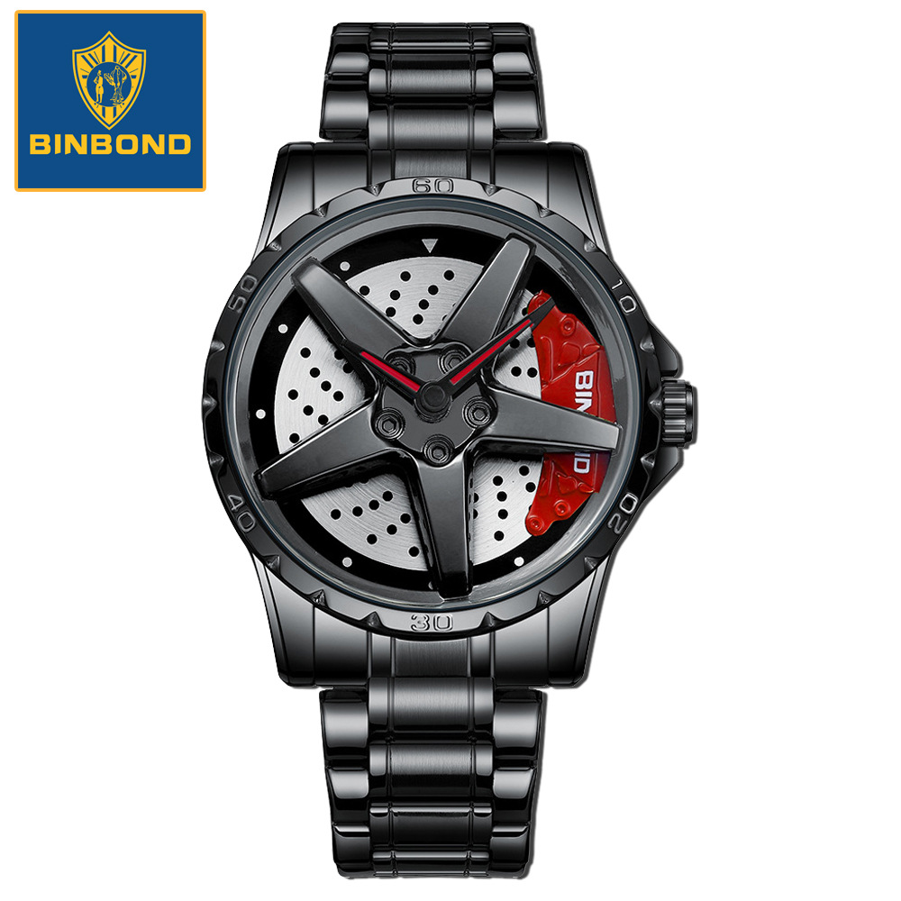 机车引擎刹车卡钳手表男汽车轮毂表盘改装时来运转子发动机外贸