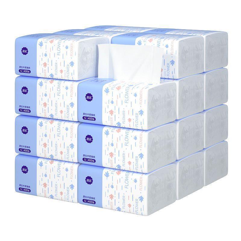 Manhua Paper Extraction Large Bag Napkin 300 Pieces Whole Box Wholesale Household Affordable Sanitary Facial Tissue Baby Tissue