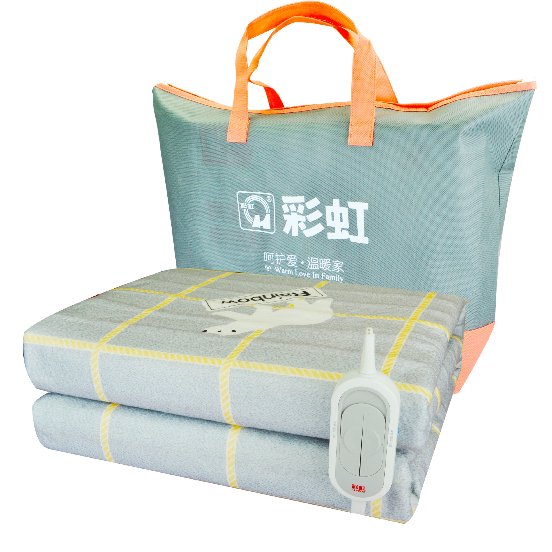彩虹全线路保护双控双温电热毯 xl1352 双人印花 180×150-阿里巴巴