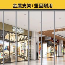 磁吸条自吸门帘家用超市免打孔透明塑料PVC帘子夏季空调门帘挡风