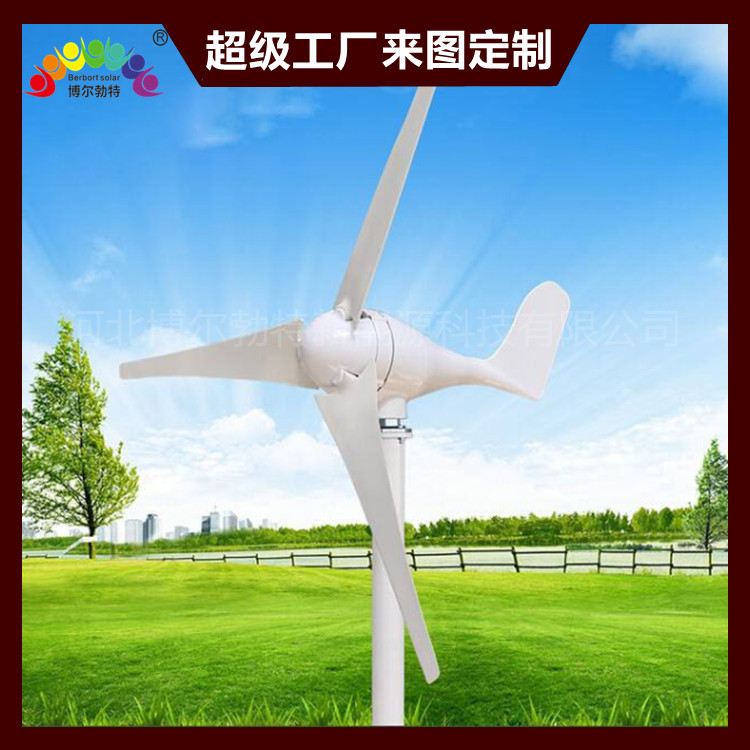 博尔勃特风光互补供电水平轴垂直轴风力发电系统 小型风力发电机