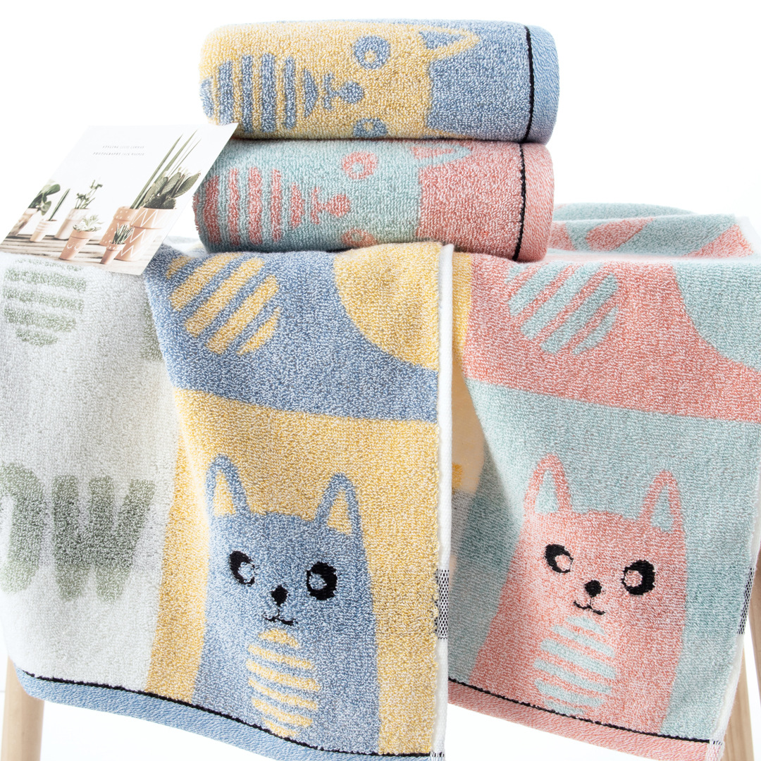 Regent Yarn Towel Cotton Wholesale Lint-Free Household Soft Absorbent Face Washing Towel Cotton Wholesale Towels Stall