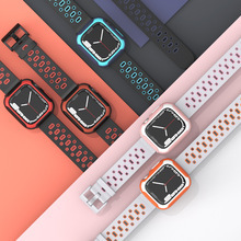 适用苹果手表Apple watch 8 7 6 5 保护套表带原创设计保护壳腕带