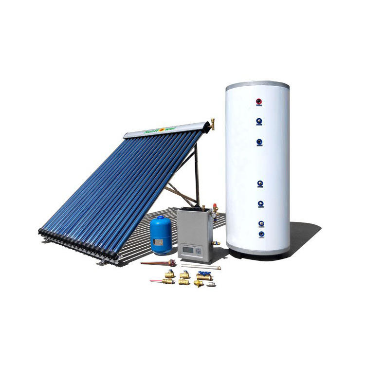 150l跨境出口集热器分体承压太阳能热水器工业热水供暖采暖设备
