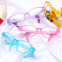 新款儿童光学眼镜架小框硅胶卡扣可拆卸近视防蓝光儿童眼镜框批发