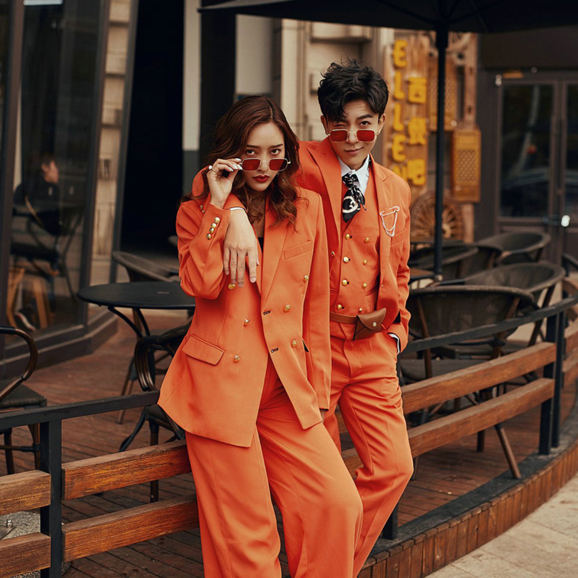 影楼主题婚纱摄影服装情侣写真外景旅拍街拍文艺拍照礼服2021新款