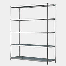 置物架不锈钢货架五层储物架子落地式多层杂物架整理架货物架四层