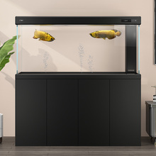 德克德彩系列龙鱼缸轻奢超白玻璃客厅家用养鱼智能生态底滤水族箱