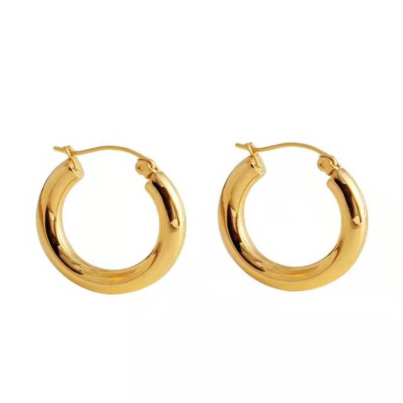 New High-Grade French Style Retro Circle Earring Eardrop Simple Niche Ins Elegant and Personalized Earrings