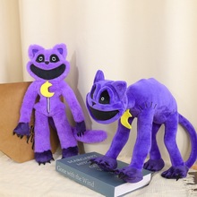 跨境smiling critters恐怖游戏周边怪物微笑动物大嘴紫猫毛绒玩具