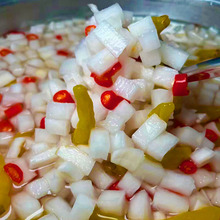 泡椒酸辣小萝卜块商用江西特产开胃下饭坛子辣椒酸甜白萝卜丁泡菜