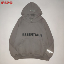 fog复线essentials洛杉矶3m反光字母高街秋冬情侣男女宽松潮卫衣