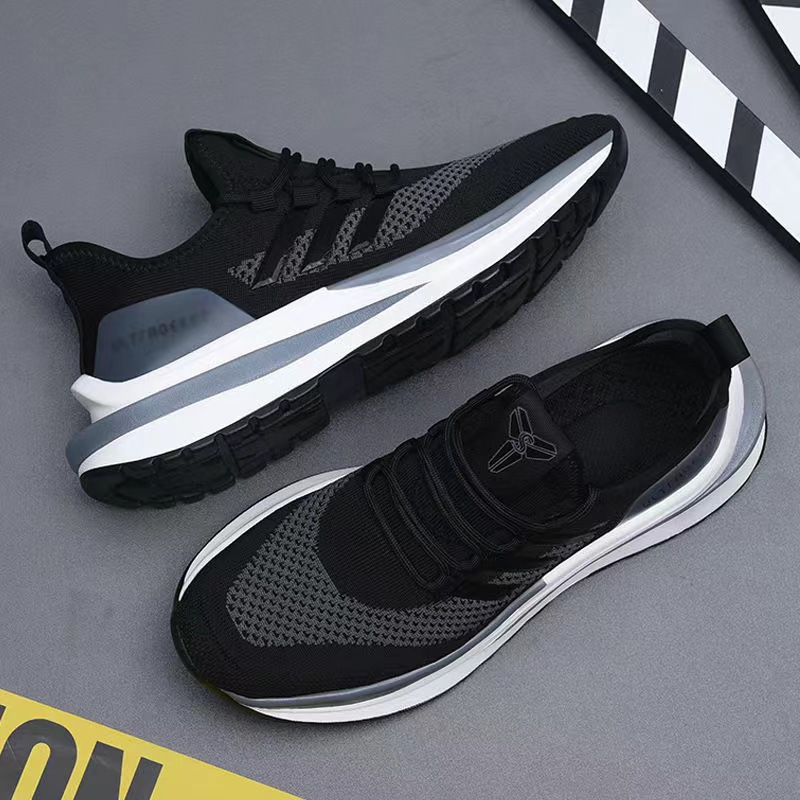 2023 New Popular Men's Shoes Trendy Versatile Casual Running Shoes Soft Bottom Breathable Lightweight Fly-Knit Sneakers Wholesale