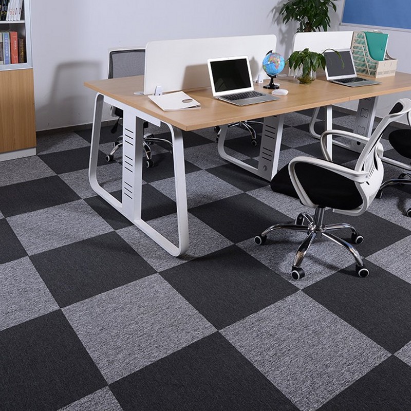 办公室方块地毯简约现代写字楼会议室工作室台球厅满铺拼接块毯