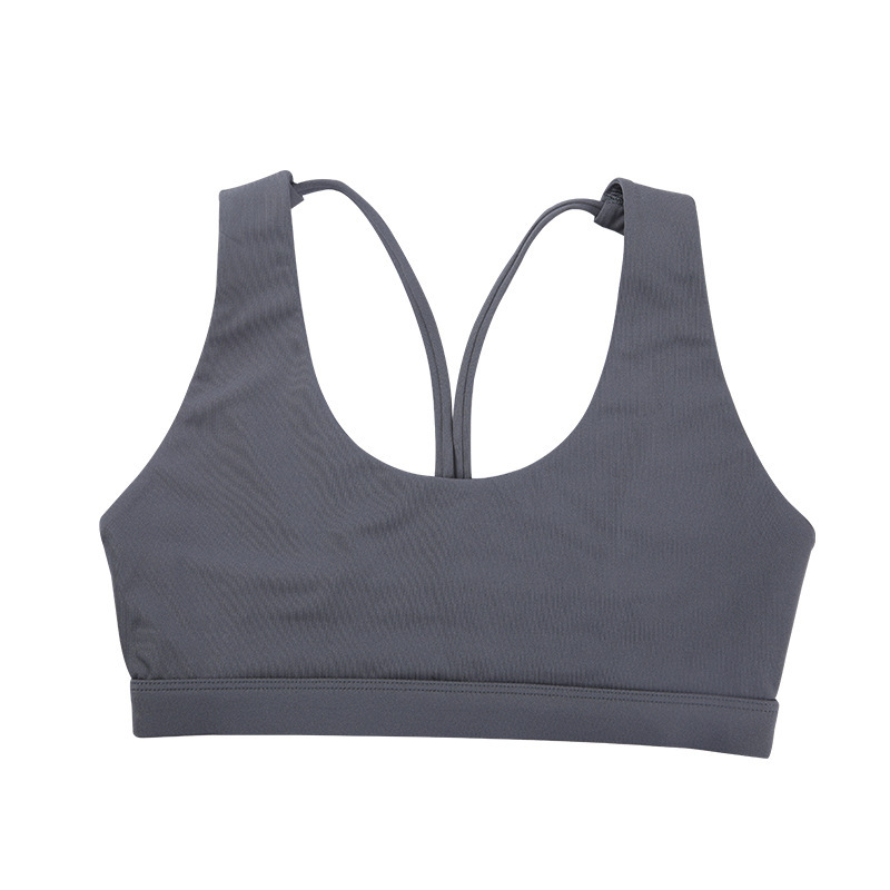 Beauty Back Exercise Underwear Women's Outer Wear Running Yoga Clothes Bra Shockproof Push-up Shape Fixing Anti-Sagging Fitness Vest