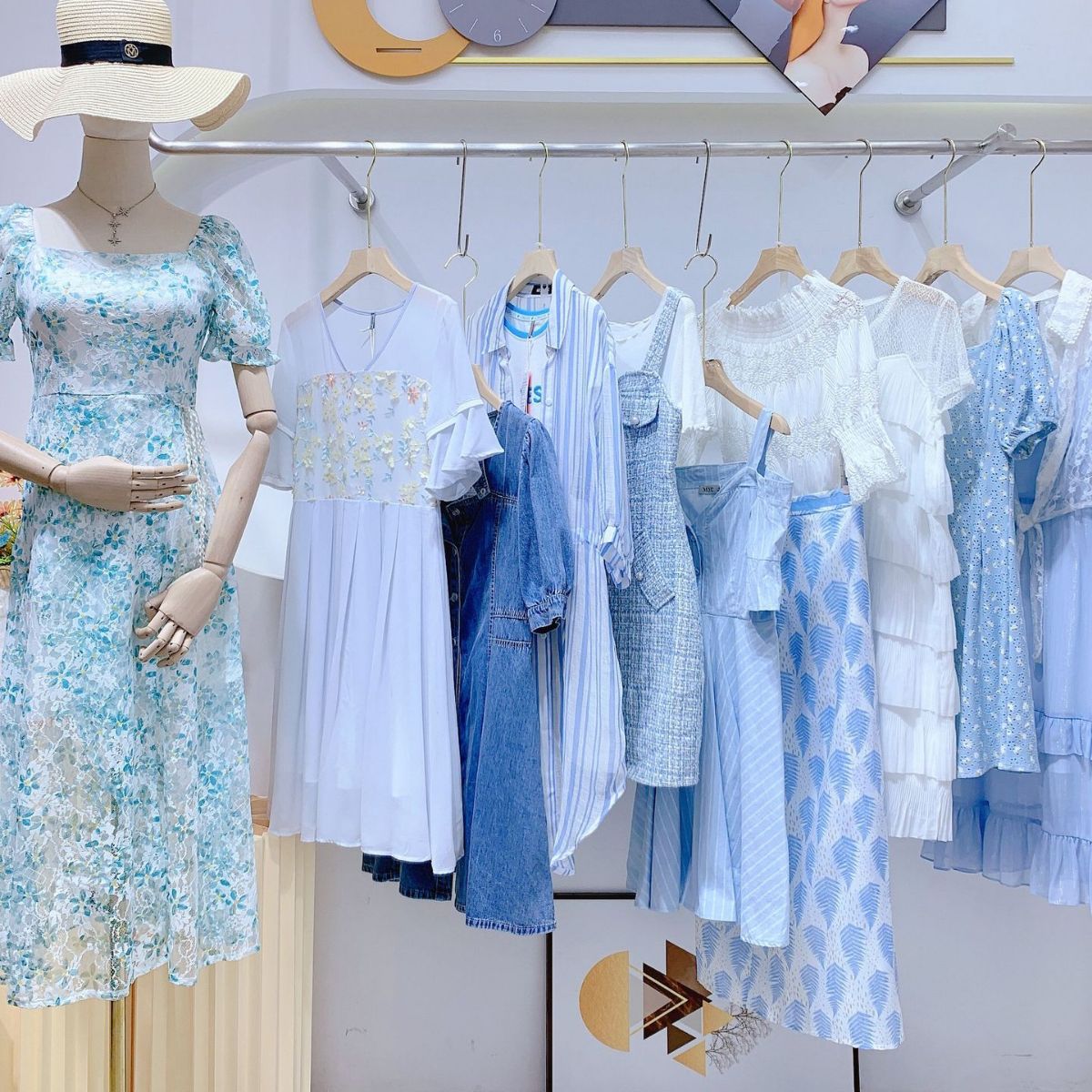 杭州四季青女装 茵曼夏连衣裙撤柜尾单 品牌折扣走份一手货源清仓