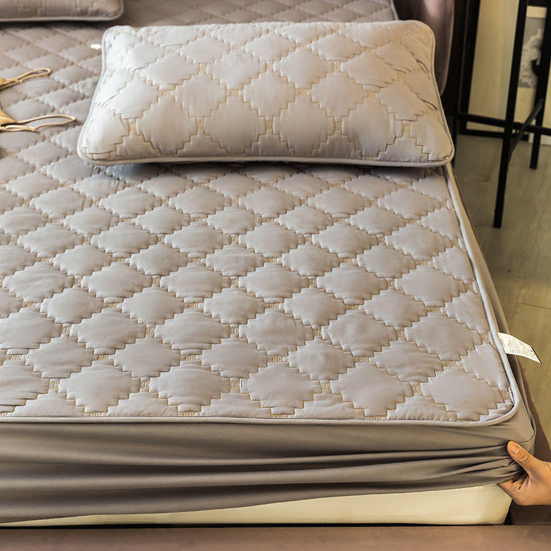 床笠单件夹棉加厚席梦思床垫保护套防滑防尘乳胶床垫罩套