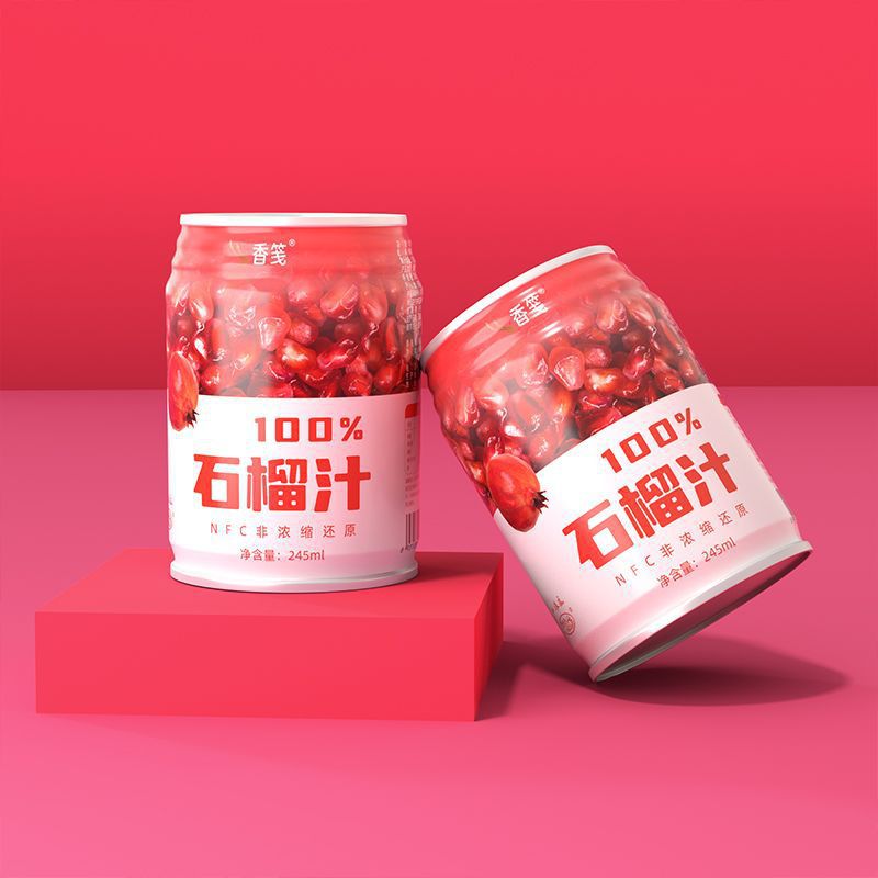 香笺石榴汁100原浆nfc石榴果汁酸甜饮料整箱某音非浓缩果蔬汁