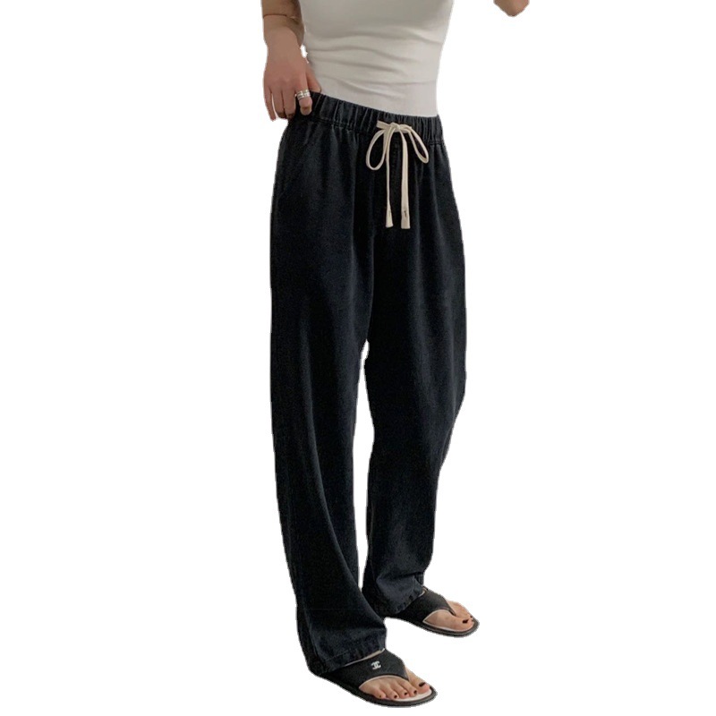 Du Xiaozhai Lyocell Jeans Women's Summer Thin 2023 New Small High Waist Straight Casual Wide-Leg Pants