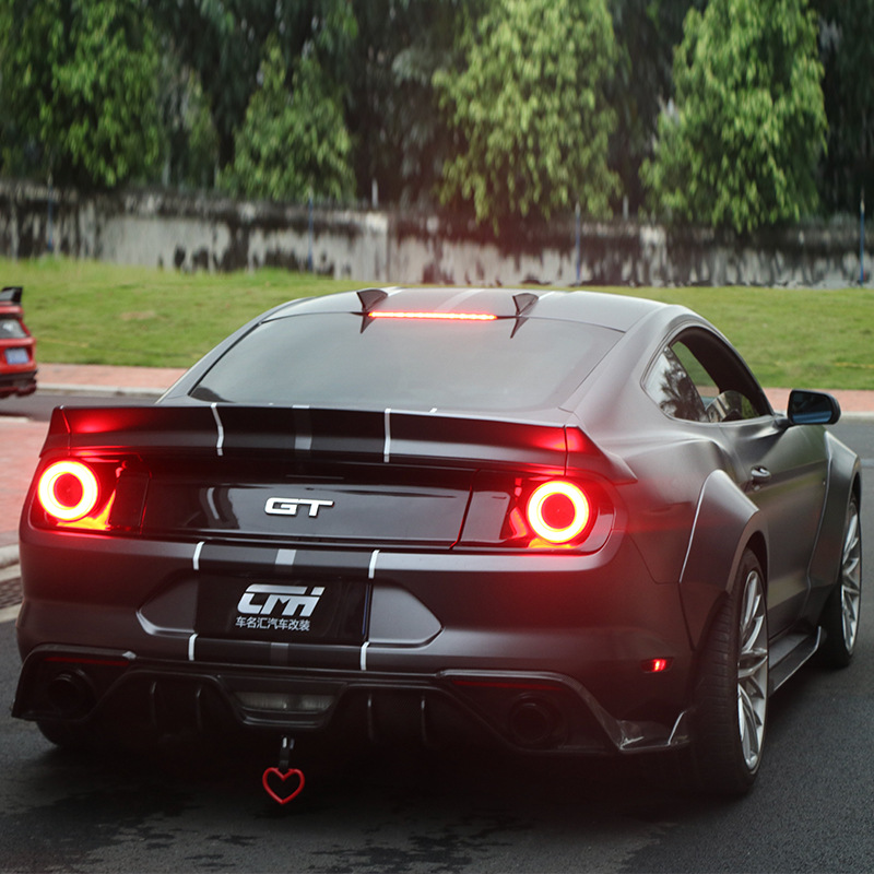 适用于15-22款福特野马改装gt尾灯总成mustang防追尾led流水尾灯