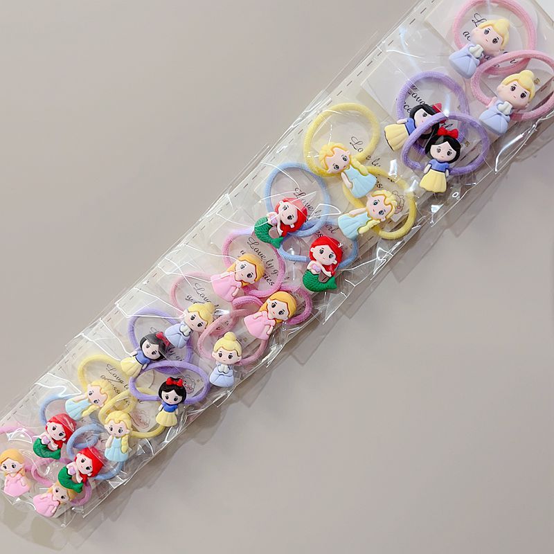 Children Hair Accessories Hair Ring Does Not Hurt Hair Baby Hair Band Girl Cute Hair String Cartoon Sanrio Popcorn Ornament