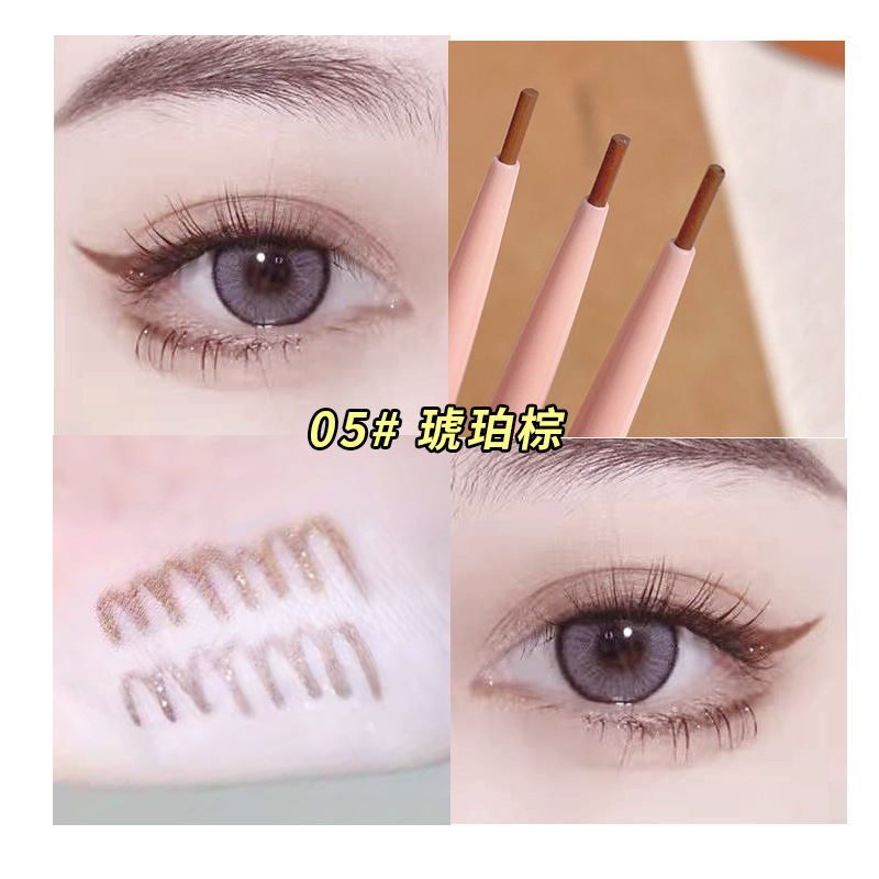 Kakashow Eyeliner Waterproof Sweat-Proof Non-Dizzy Makeup Very Fine Smooth Color Eyeliner Color Color Girl