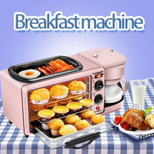 跨境专供工厂直销多功能家用三合一早餐机电烤箱蛋挞机一件代发