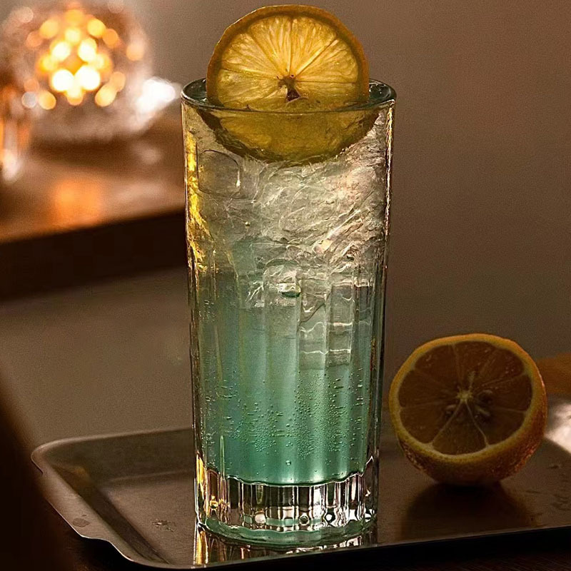 柯林杯直升杯 长岛冰茶杯玻璃直身调酒杯金汤力鸡尾酒莫吉托杯子